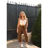 imageG4Free Wide Leg Capris Yoga Pants for Women with Pockets Summer High Waist Dress Pants for Workout Casual Pants 21quotDark Coffee