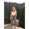 imageG4Free Wide Leg Capris Yoga Pants for Women with Pockets Summer High Waist Dress Pants for Workout Casual Pants 21quotTaupe