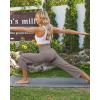 imageG4Free Wide Leg Capris Yoga Pants for Women with Pockets Summer High Waist Dress Pants for Workout Casual Pants 21quotTaupe
