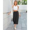 imageG4Free Wide Leg Pants for Women Yoga Capris with Pockets Drawstring Casual Cropped Pants for SummerBlack