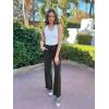 imageG4Free Wide Leg Pants for Women Yoga Pants High Waist Sweatpants with Pockets Stretch Lounge Pants Comfy WorkoutBlack