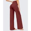 imageG4Free Wide Leg Pants for Women Yoga Pants High Waist Sweatpants with Pockets Stretch Lounge Pants Comfy WorkoutDark Burgundy