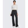 imageG4Free Wide Leg Pants for Women Yoga Pants with Pockets Stretchy Casual Lounge Pants Loose PetiteRegularTallBlack