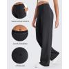 imageG4Free Wide Leg Pants for Women Yoga Pants with Pockets Stretchy Casual Lounge Pants Loose PetiteRegularTallBlack