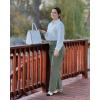 imageG4Free Wide Leg Pants for Women Yoga Pants with Pockets Stretchy Casual Lounge Pants Loose PetiteRegularTallGray Sage