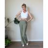 imageG4Free Wide Leg Pants for Women Yoga Pants with Pockets Stretchy Casual Lounge Pants Loose PetiteRegularTallGray Sage