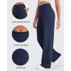 imageG4Free Wide Leg Pants for Women Yoga Pants with Pockets Stretchy Casual Lounge Pants Loose PetiteRegularTallNavy