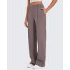 imageG4Free Wide Leg Pants for Women Yoga Pants with Pockets Stretchy Casual Lounge Pants Loose PetiteRegularTallTaupe