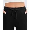 imageG4Free Wide Leg Yoga Pants with Pockets for Women Sweatpants Casual Drawstring Stretch Pants PetiteRegularTallBlack