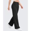 imageG4Free Wide Leg Yoga Pants with Pockets for Women Sweatpants Casual Drawstring Stretch Pants PetiteRegularTallBlack