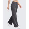 imageG4Free Wide Leg Yoga Pants with Pockets for Women Sweatpants Casual Drawstring Stretch Pants PetiteRegularTallDeep Grey
