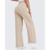 imageG4Free Wide Leg Yoga Pants with Pockets for Women Sweatpants Casual Drawstring Stretch Pants PetiteRegularTallLight Khaki