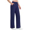 imageG4Free Wide Leg Yoga Pants with Pockets for Women Sweatpants Casual Drawstring Stretch Pants PetiteRegularTallRoyal Blue