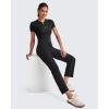 imageG4Free Womens Ankle Dress Yoga Pants with Pockets Stretchy Crop Business Casual Work Trousers PetiteRegularTallBlack