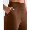 imageG4Free Womens Ankle Dress Yoga Pants with Pockets Stretchy Crop Business Casual Work Trousers PetiteRegularTallDark Coffee