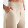 imageG4Free Womens Ankle Dress Yoga Pants with Pockets Stretchy Crop Business Casual Work Trousers PetiteRegularTallKhaki
