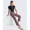 imageG4Free Womens Ankle Dress Yoga Pants with Pockets Stretchy Crop Business Casual Work Trousers PetiteRegularTallTaupe