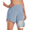 imageG4Free Athletic Shorts for Women Lightweight Running Shorts with Pockets 5quot Quick Dry Workout Shorts for Gym ExerciseBluish Greyliner