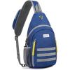 imageG4Free Sling Bag RFID Blocking Crossbody Backpack Travel Chest Bag Hiking Daypack for Women Men Outdoor SportsDark Blue