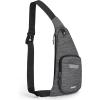 imageG4Free Sling Bag Waterproof Crossbody Bag for Men Women Lightweight Chest Shoulder Backpack for Business Travel HikingBlack
