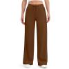 imageG4Free Wide Leg Yoga Pants with Pockets for Women Sweatpants Casual Drawstring Stretch Pants PetiteRegularTallDark Coffee