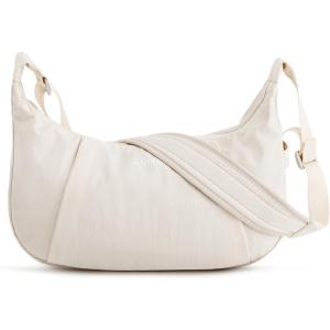 imageG4Free Crossbody Bag for Women Casual Hobo Bag Lightweight Shoulder Handbag Fashionable Nylon Crescent PurseBeige
