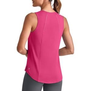 imageG4Free Lightweight Workout Tank Tops for Women High Neck Athletic Long Tanks Sleeveless Summer Running Gym ShirtsHot Pink