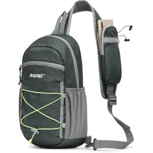 imageG4Free Sling Bag Backpack RFID Blocking Crossbody with Front Pocket Hiking Daypack Outdoor Chest Bag for Women MenDark Grey