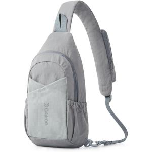 imageG4Free Sling Bag Casual Chest Shoulder Handbag Crossbody Backpack for Men Women with Front Pocket BlackGray