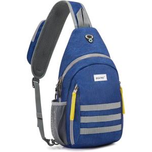 imageG4Free Sling Bag RFID Blocking Crossbody Backpack Travel Chest Bag Hiking Daypack for Women Men Outdoor SportsDark Blue