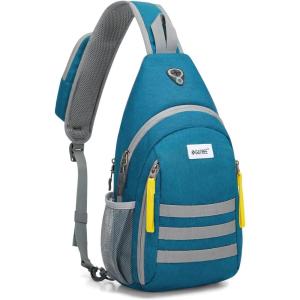 imageG4Free Sling Bag RFID Blocking Crossbody Backpack Travel Chest Bag Hiking Daypack for Women Men Outdoor SportsTeal Blue