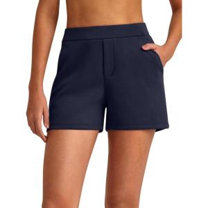 imageG4Free Smoofit Modal Soft Casual Shorts for Women 4quot High Waisted Sweat Shorts Summer Lounge Shorts with PocketsDark Navy