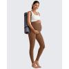 imageG4Free BareFeel Maternity Leggings with Pockets Over The Belly Stretchy Workout Yoga Pregnancy PantsDark Coffee
