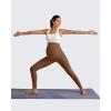 imageG4Free BareFeel Maternity Leggings with Pockets Over The Belly Stretchy Workout Yoga Pregnancy PantsDark Coffee