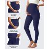 imageG4Free BareFeel Maternity Leggings with Pockets Over The Belly Stretchy Workout Yoga Pregnancy PantsRoyal Blue