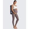 imageG4Free BareFeel Maternity Leggings with Pockets Over The Belly Stretchy Workout Yoga Pregnancy PantsTaupe