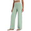 imageG4Free Barefeel Wide Leg Pants for Women High Waisted Loose Casual Dress Work Yoga Pants 29quot31quot33quotBean Green