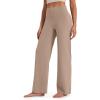 imageG4Free Barefeel Wide Leg Pants for Women High Waisted Loose Casual Dress Work Yoga Pants 29quot31quot33quotToffee