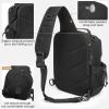 imageG4Free Tactical Backpack Military Sling Shoulder Bag Molle Pack for Every Day CarryBlackBlack