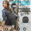imageG4Free Hiking Backpack with Thickened Back Panel Packable 25L Lightweight Foldable Travel Daypack for Men WomenBlackBlack