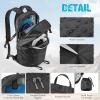 imageG4Free Hiking Backpack with Thickened Back Panel Packable 25L Lightweight Foldable Travel Daypack for Men WomenBlackBlack