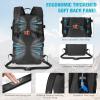 imageG4Free Hiking Backpack with Thickened Back Panel Packable 25L Lightweight Foldable Travel Daypack for Men WomenBlackBlack