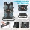 imageG4Free Hiking Backpack with Thickened Back Panel Packable 25L Lightweight Foldable Travel Daypack for Men WomenBlackGrey
