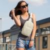 imageG4Free Sling Bag for Women Casual Quilted Puffer Crossbody Purse Lightweight Fanny Packs for Daily Travel WorkBlackBeige