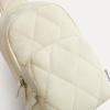 imageG4Free Sling Bag for Women Casual Quilted Puffer Crossbody Purse Lightweight Fanny Packs for Daily Travel WorkBlackBeige