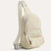 imageG4Free Sling Bag for Women Casual Quilted Puffer Crossbody Purse Lightweight Fanny Packs for Daily Travel WorkBlackBeige