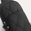 imageG4Free Sling Bag for Women Casual Quilted Puffer Crossbody Purse Lightweight Fanny Packs for Daily Travel WorkBlackBlack