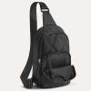 imageG4Free Sling Bag for Women Casual Quilted Puffer Crossbody Purse Lightweight Fanny Packs for Daily Travel WorkBlackBlack
