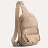 imageG4Free Sling Bag for Women Casual Quilted Puffer Crossbody Purse Lightweight Fanny Packs for Daily Travel WorkBlackKhaki