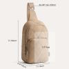 imageG4Free Sling Bag for Women Casual Quilted Puffer Crossbody Purse Lightweight Fanny Packs for Daily Travel WorkBlackKhaki